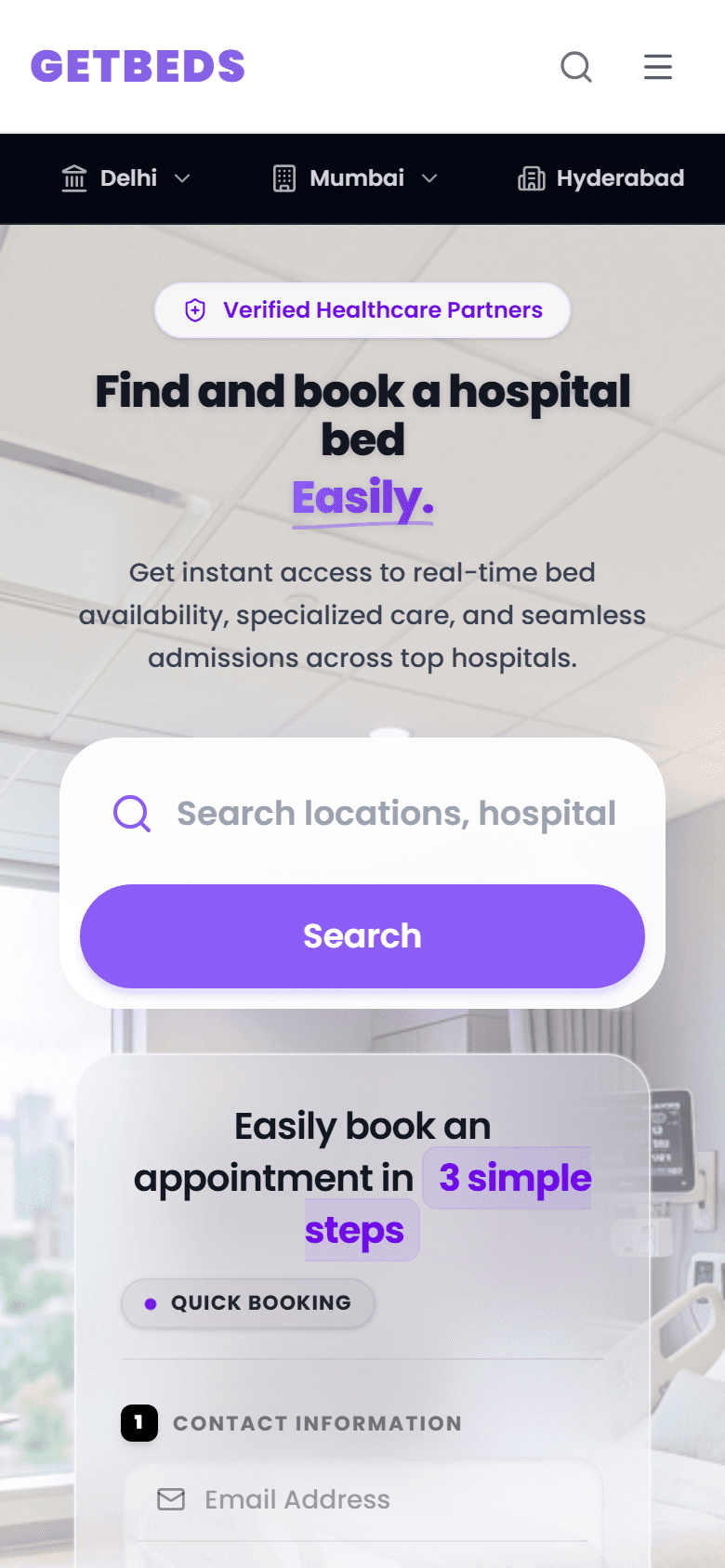 GetBeds Mobile